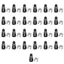 Load image into Gallery viewer, Russell Performance -6 AN Male to 3/8in SAE Quick-Disc Female EFI Adapter Fitting(Bulk Qty 25)-Black 644127