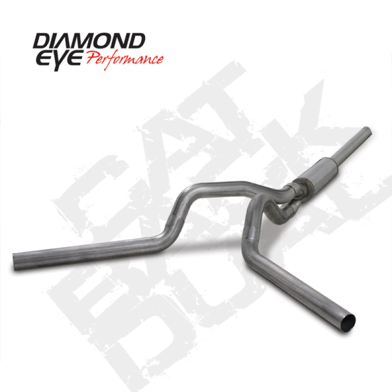 Diamond Eye KIT 4in Catback DUAL SS: 2004.5-2007.5 DODGE CUMMINS 600 - GTR Auto