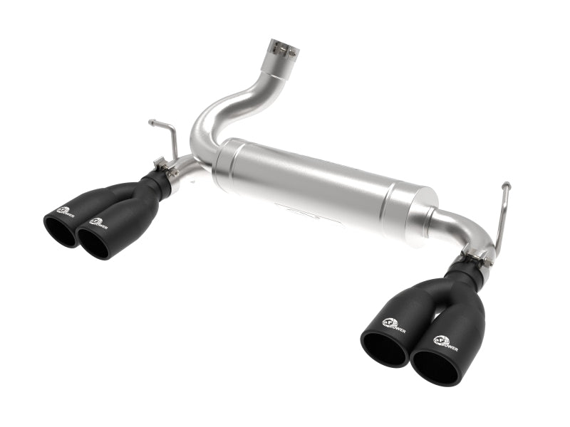 aFe Rebel Series 2.5in 409 SS Axle-Back Exhaust System Black 07-18 Jeep Wrangler (JK) V6-3.6L/3.8L - GTR Auto