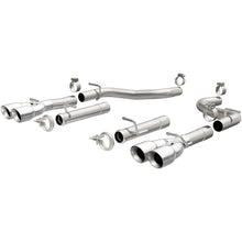 Load image into Gallery viewer, MagnaFlow Axle-Back, SS, 2.5in, Quad Split Rear 3.5in Tip 2015 Dodge Challenger R/T 5.7L - GTR Auto