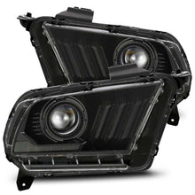 Load image into Gallery viewer, AlphaRex 10-12 Ford Mustang LUXX LED Proj Headlights Plank Style Alpha Blk w/Activ Light/Seq Signal - GTR Auto