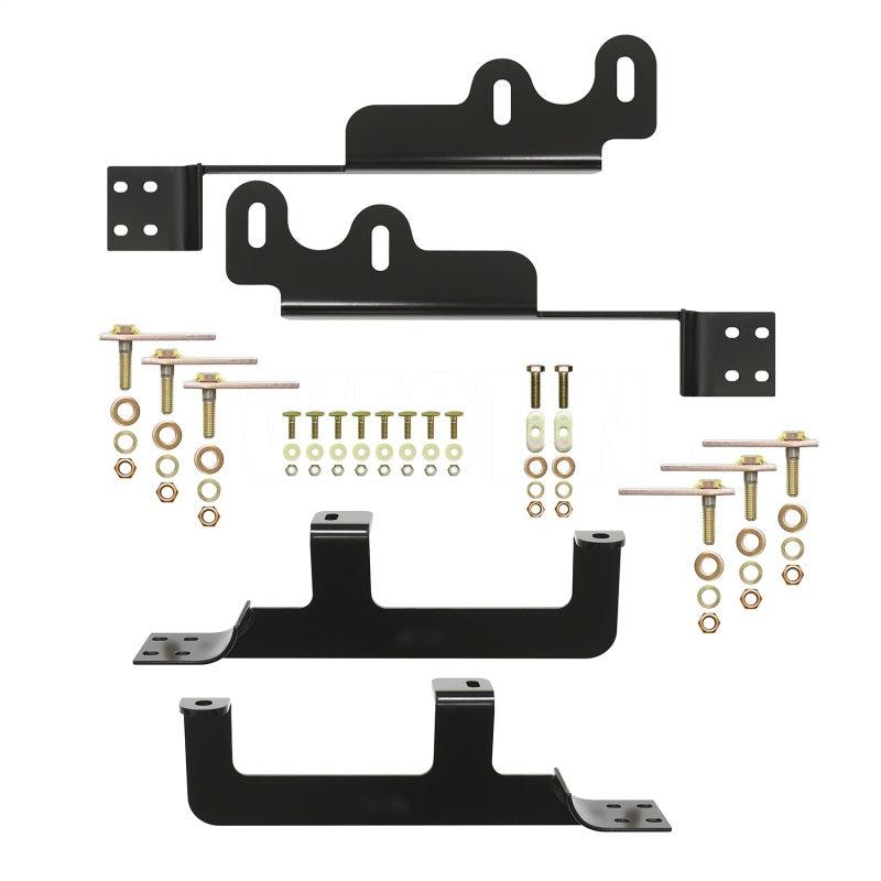 Westin 2008-2017 Buick/Chevrolet/GMC/Saturn Enclave Premier Oval Nerf Step Bar Mount Kit - Black - GTR Auto