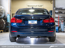 Load image into Gallery viewer, AWE Tuning 13-18 BMW 320i (F30) Touring Edition Exhaust w/ Performance Mid Pipe - Diamond Blk Tips - GTR Auto