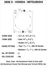 Load image into Gallery viewer, CSF Universal Half Radiator w/-16AN &amp; Slip-On Fittings/12in SPAL Fan &amp; Shroud - GTR Auto