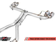 Load image into Gallery viewer, AWE Tuning 2019+ BMW M340i (G20) Track Edition Exhaust - Quad Diamond Black Tips - GTR Auto