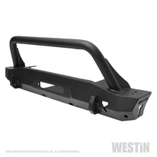 Load image into Gallery viewer, Westin 18-22 Jeep Wrangler JL / 20-22 Gladiator WJ2 Stubby Front Bumper w/Bull Bar - Tex. Blk - GTR Auto