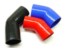 Load image into Gallery viewer, ATP 45 Degree Blue Silicone Elbow 3.0 inch