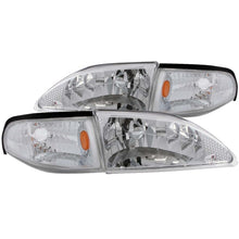 Load image into Gallery viewer, ANZO 1994-1998 Ford Mustang Crystal Headlights Chrome - GTR Auto