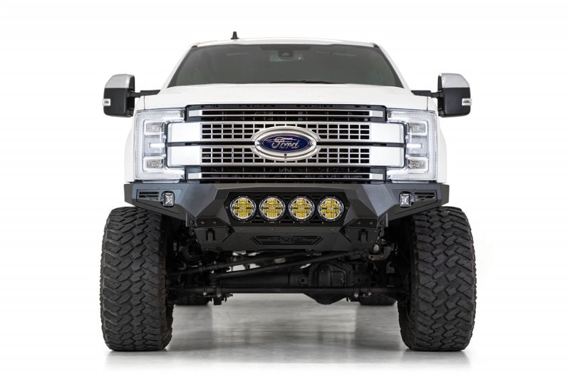 Addictive Desert Designs 17-20 Ford Super Duty Bomber Front Bumper w/ Mounts For 4 Rigid 360 6in - GTR Auto