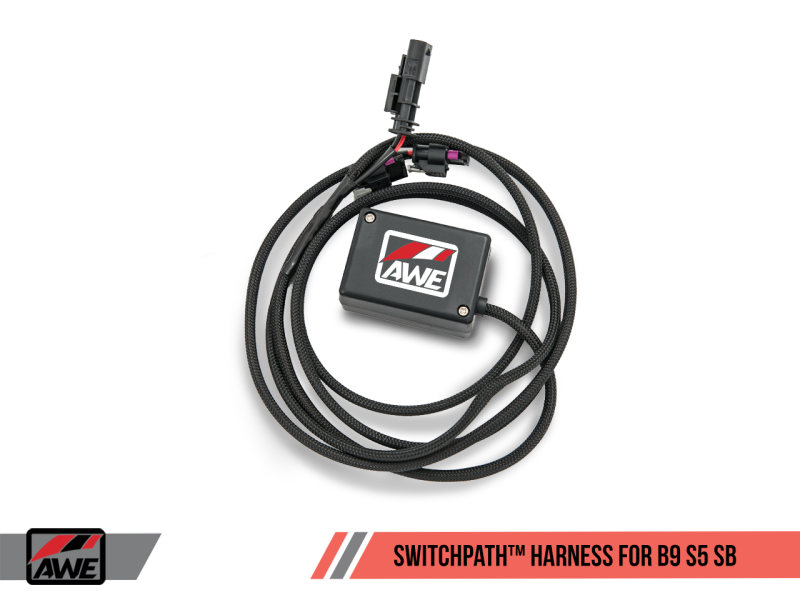 AWE Tuning Audi B9 S5 Sportback SwitchPath Exhaust - Non-Resonated (Black 102mm Tips) - GTR Auto