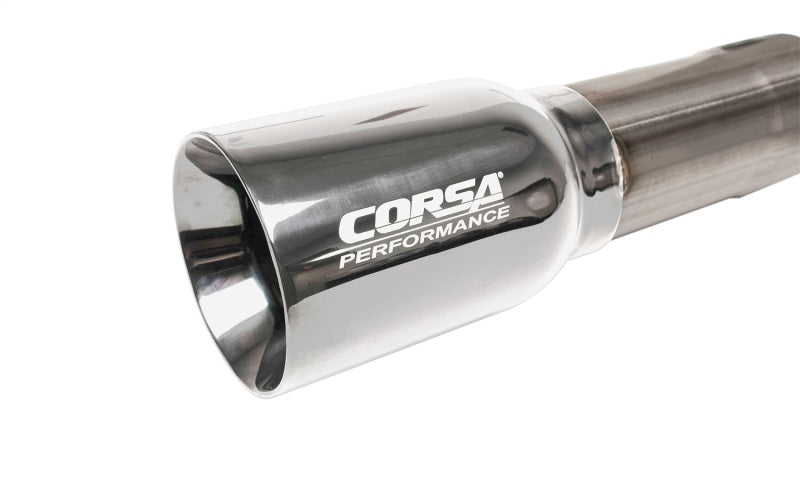 Corsa 2018-2025 Jeep Wrangler JLU 3.6L 2.75in Sport Cat-Back Exhaust w/ American Flag Tips