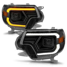 Load image into Gallery viewer, ANZO 12-15 Toyota Tacoma Projector Headlights - w/ Light Bar Switchback Black Housing - GTR Auto