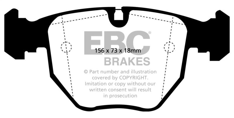 EBC 00-04 BMW M5 5.0 (E39) Bluestuff Front Brake Pads - GTR Auto