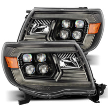 Load image into Gallery viewer, AlphaRex 05-11 Toyota Tacoma NOVA LED Projector Headlights Plank Style Black w/Activation Light/DRL - GTR Auto