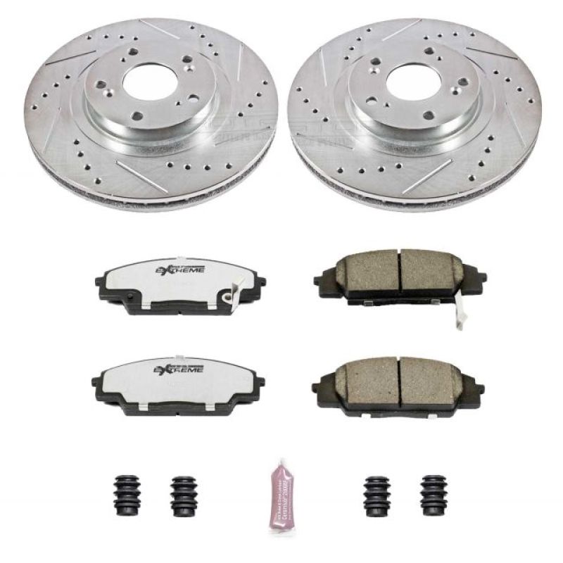 Power Stop 02-06 Acura RSX Front Z26 Street Warrior Brake Kit - GTR Auto