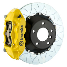 Load image into Gallery viewer, Brembo 01-04 996 C4S Rear GT BBK 4 Piston Cast 380x28 2pc Rotor Slotted Type3-Yellow