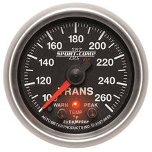 Load image into Gallery viewer, Autometer Elite 52.4mm 100-260F Transmission Temperature Peak &amp; Warn w/ Electronic Control Gauge