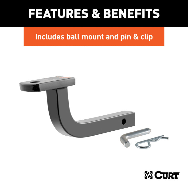 Curt 05-09 Pontiac G6 Sedan Class 2 Trailer Hitch w/1-1/4in Ball Mount BOXED