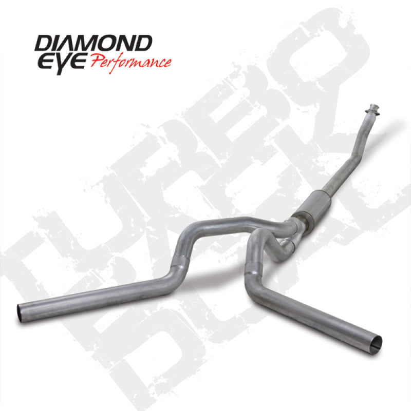 Diamond Eye KIT 4in Turbo Back DUAL AL: 94-02 DODGE CUMMINS 5.9L - GTR Auto