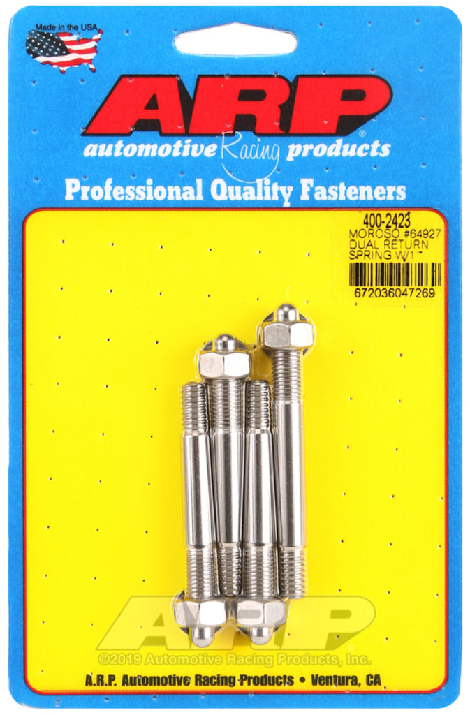ARP Moroso 64927 Dual Return Spring w/ 1in Spacer Plate SS Carb Stud Kit - GTR Auto