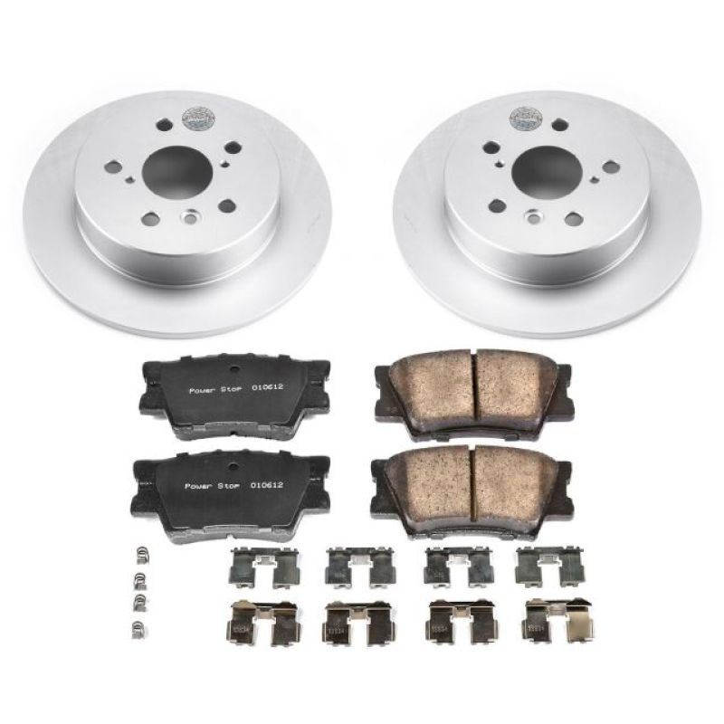 Power Stop 18-19 Toyota Camry Rear Z17 Evolution Geomet Coated Brake Kit - GTR Auto