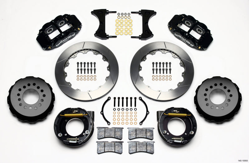 Wilwood Narrow Superlite 4R Rear P-Brk Kit 12.88in Chevy C-10 2.42 Offset 5-lug - GTR Auto