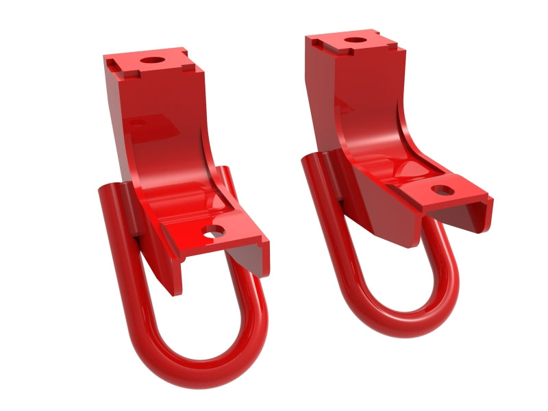 aFe Front Tow Hook Red 2022 Toyota Tundra 3.5L V6 - GTR Auto