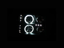 Load image into Gallery viewer, ANZO 2007-2013 GMC Sierra 1500 Projector Headlights w/ Halo Black