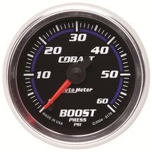 Load image into Gallery viewer, Autometer Cobalt 52mm 0-60 PSi Boost Gauge - GTR Auto