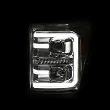 Load image into Gallery viewer, ANZO 11-16 Ford F-250/F-350/F-450 Projector Headlights w/ Plank Style Switchback Chrome w/Amber - GTR Auto