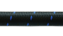 Load image into Gallery viewer, Vibrant -12 AN Two-Tone Black/Blue Nylon Braided Flex Hose (10 foot roll)