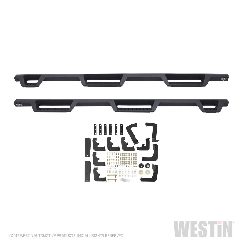 Westin 17-22 Ford F-250/350 Crew Cab 6.75ft Bed HDX Drop W2W Nerf Step Bars - Tex. Blk - GTR Auto