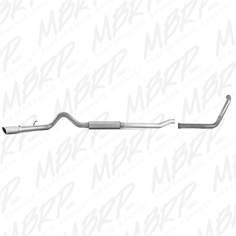 MBRP 2003-2007 Ford F-250/350 6.0L EC/CC Turbo Back Single Side (Stock Cat) - GTR Auto