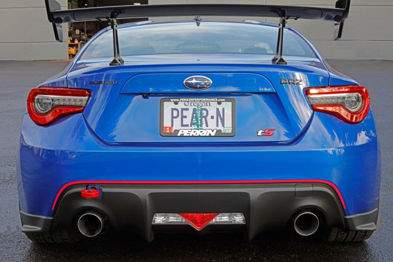 PERRIN 13-26 Subaru BRZ / 13-20 Scion FRS & Toyota 86 / 22-26 GR86 Tow Hook Kit (Rear) - Red - GTR Auto