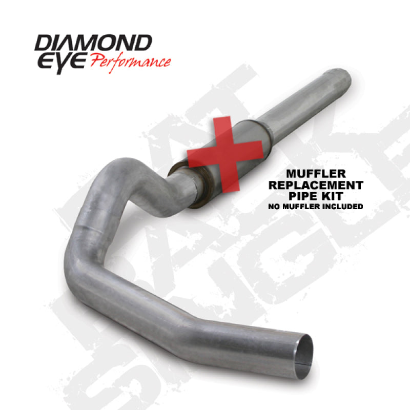 Diamond Eye KIT 5in Catback MFLR RPLCMENT PIPE Single AL: 2004.5-2007.5 DODGE CUMMINS 600 - GTR Auto