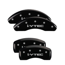Load image into Gallery viewer, MGP 4 Caliper Covers Engraved Front Honda Engraved Rear H Logo Black finish silver ch - GTR Auto