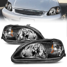 Load image into Gallery viewer, ANZO 1999-2000 Honda Civic Crystal Headlights Black - GTR Auto