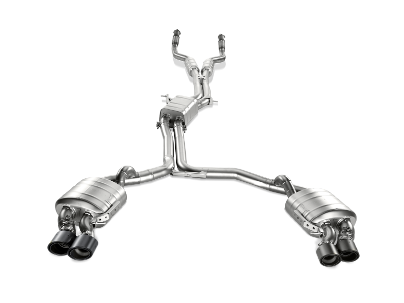 Akrapovic 13-17 Audi S6 Avant/Limousine (C7) Evolution Line Cat Back (Titanium) w/ Carbon Tips - GTR Auto