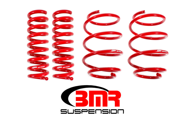BMR 16-17 6th Gen Camaro V8 Performance Version Lowering Springs (Set Of 4) - Red - GTR Auto