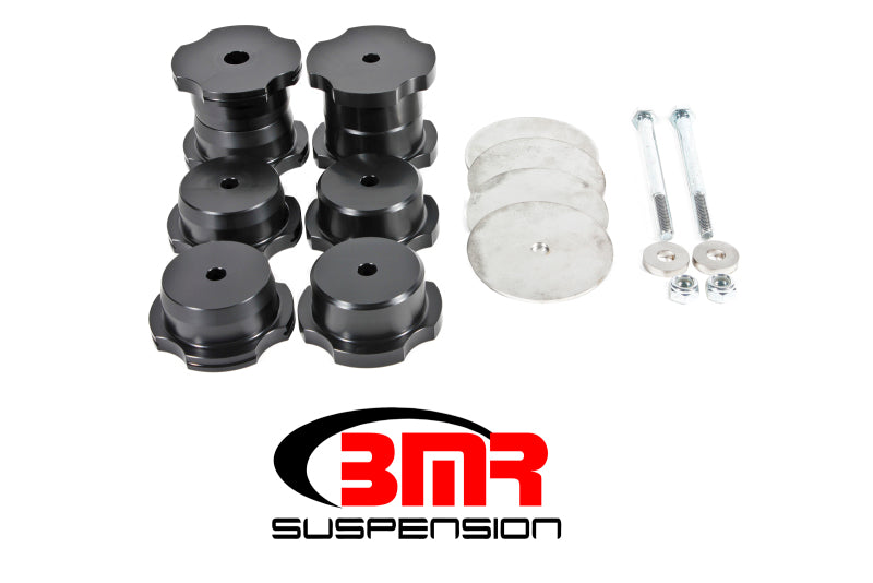 BMR 16-17 6th Gen Camaro Rear Cradle Bushing Kit (Delrin) - Black - GTR Auto