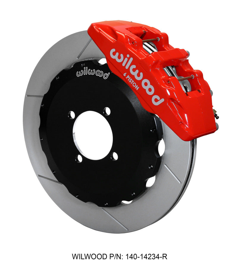 Wilwood Dynapro 6 Front Hat Kit 12.88in Red 2016-Up Mazda MX5 Miata w/ Lines - GTR Auto
