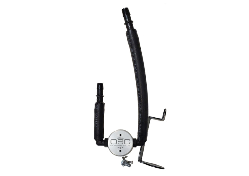 J&amp;L 05-23 Dodge Charger 5.7L Hemi Passenger Side Oil Separator 3.0 - Clear Anodized - GTR Auto
