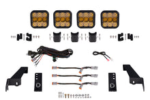 Load image into Gallery viewer, Diode Dynamics Jeep JL SS5 4-Pod CrossLink Grille Lightbar Kit Sport - Yellow Combo - GTR Auto