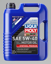Load image into Gallery viewer, LIQUI MOLY 5L Synthoil Premium Motor Oil SAE 5W40 - GTR Auto