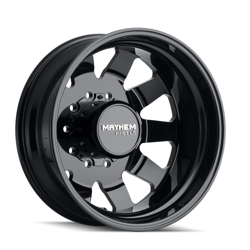 Mayhem 8181 Challenger Dually 22x8.25 / 10x225 BP / 169mm Offset / 170.1mm Hub Full Black Wheel - GTR Auto