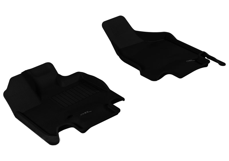 3D MAXpider 2008-2019 Dodge Grand Caravan Kagu 1st Row Floormat - Black L1DG01611509