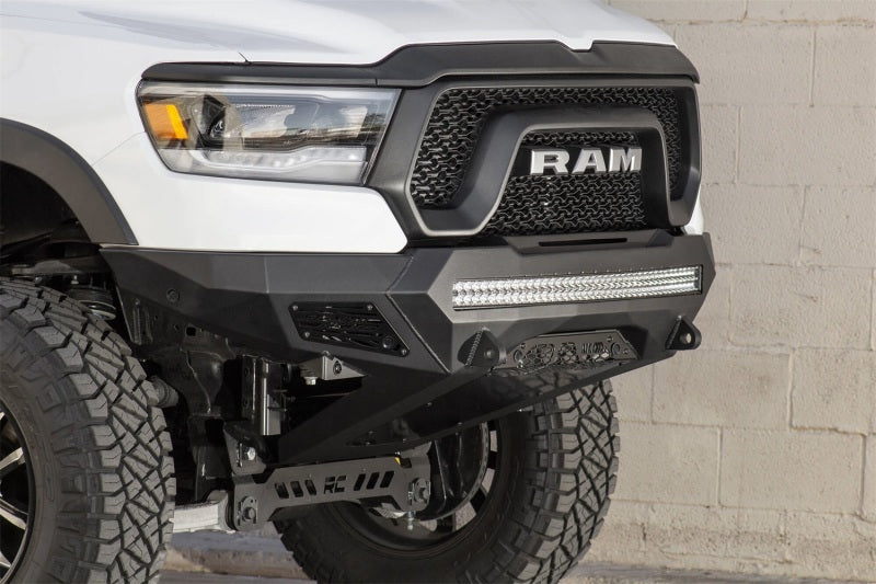 Addictive Desert Designs 2019 Ram Rebel 1500 Stealth Fighter Fr Bumper w/Parking Sensor Cutouts - GTR Auto