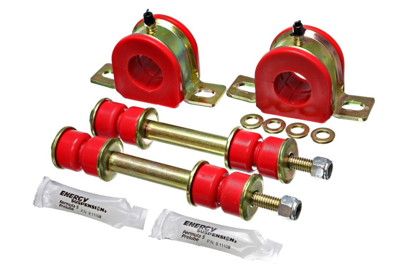 Energy Suspension 85-89 Ford Astro Van 2WD 1-1/4in Front Sway Bar Bushing Set - Red - GTR Auto