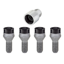 Load image into Gallery viewer, McGard Wheel Lock Bolt Set - 4pk. (Cone Seat) M12X1.25 / 17mm Hex / 22.0mm Shank Length - Black - GTR Auto