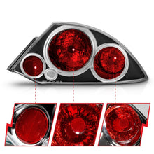 Load image into Gallery viewer, ANZO 2000-2005 Mitsubishi Eclipse Taillights Black - GTR Auto